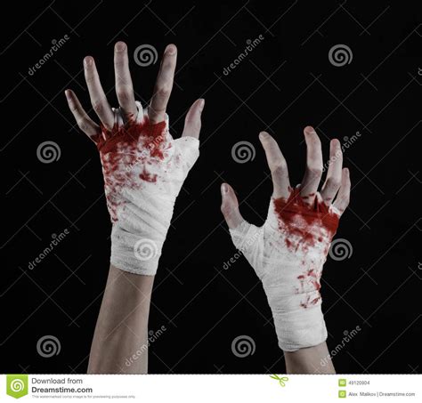 Shook His Bloody Hand In A Bandage, Bloody Bandage, Fight Club, Street Fight, Bloody Theme 
