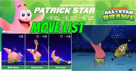 Here Are The Moves Patrick Star Can Do In Nickelodeon All Star Brawl