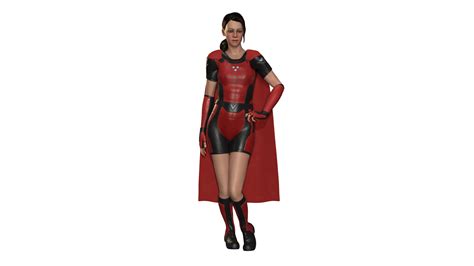 female superhero 3d model rendercrate free and hd objects