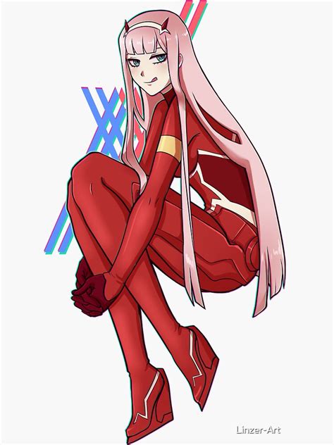 Darling In The Franxx 02 Zero Two Sticker For Sale By Linzer Art