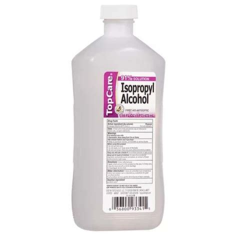 Top Care First Aid Antiseptic Isopropyl Alcohol 16 Fl Oz