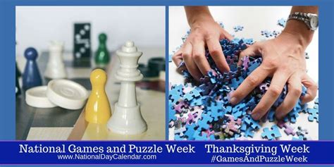 The National Games And Puzzle Week Is Coming Up