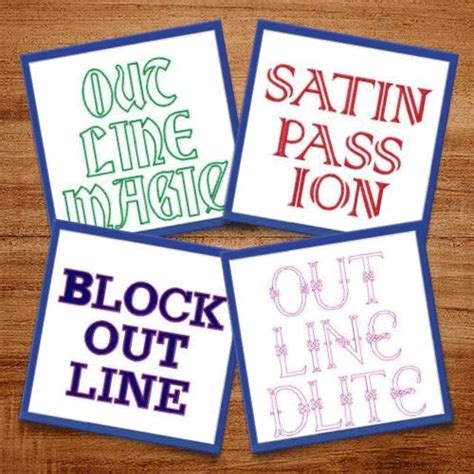 Block Outlines Embroidery Fonts Annthegran