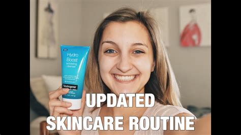 My Updated Skincare Routine Neutrogena Hydro Boost Line Youtube