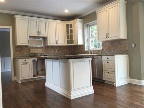Cabinets refinishing shopping remodeling kitchens home & garden products. Oak Cabinets refinished to traditional white with Glaze