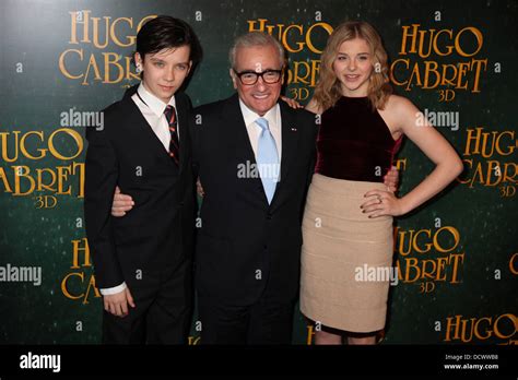 Asa Butterfield Chloe Moretz And Martin Scorsese The Premiere Of Hugo Held At Ugc Normandie