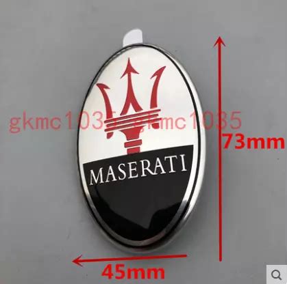 Maserati Granturismo Quatrroporte Ghibli Front Bumper Emblem Badge Silver Black Picclick