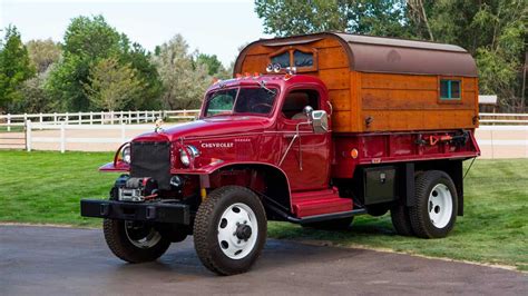 Chevy Wwii Army Truck Converted Into Camper Goes To Auction