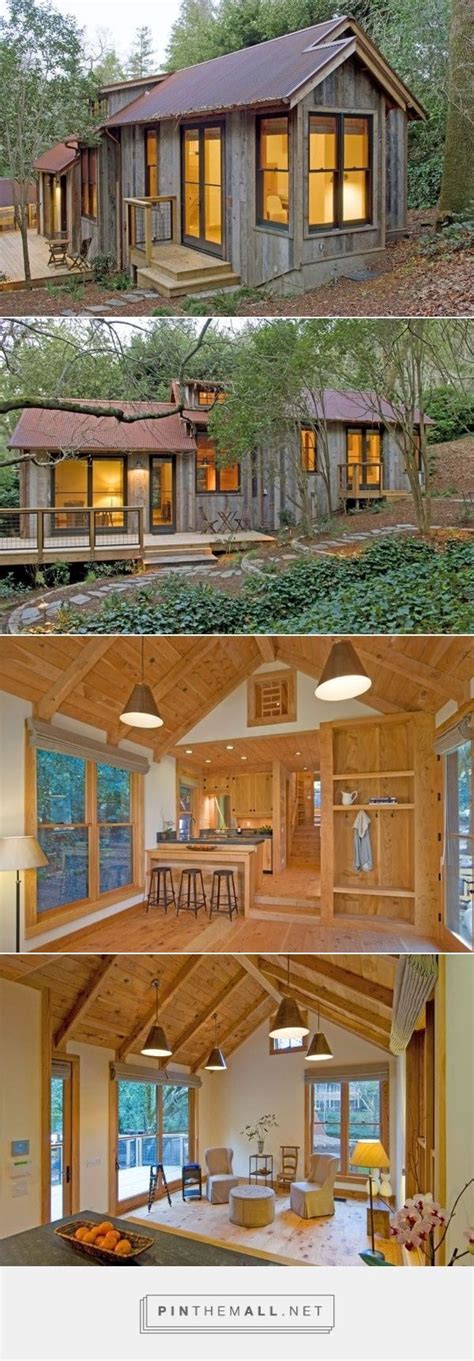 714 Sq Ft Cabin Built With Reclaimed Barn Wood Tiny Cabins Tiny