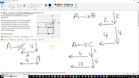 Geometry unit 7 lesson 1 start studying geometry: Geometry Lesson 7-1 Dilations Part 2 - YouTube