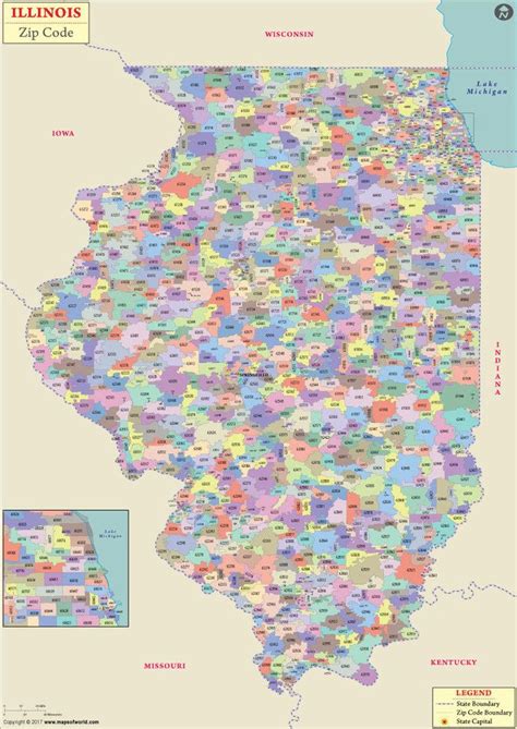 Illinois Zip Code Map Illinois Postal Code Maps Maker Zip Code Map