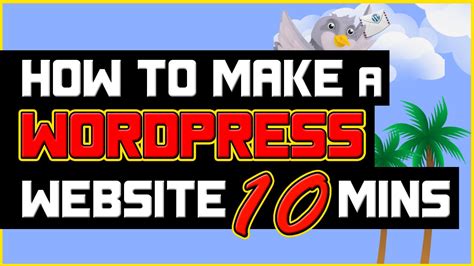 How To Make A Wordpress Website In Under Minutes Youtube