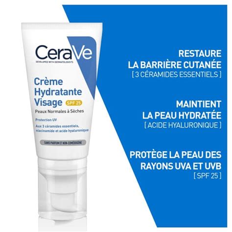 Cerave Crème Hydratante Visage Spf25 Mapara Tunisie