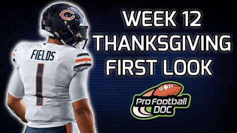 Nfl Week 12 Thanksgiving Day First Look Youtube