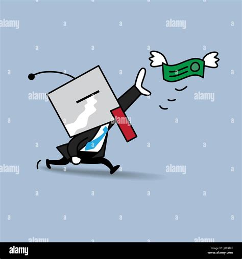 Cartoon Money Flying Stock Vector Images Alamy