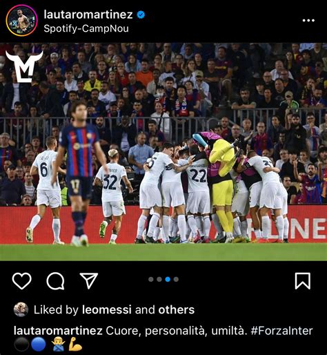 Barça Universal On Twitter Lionel Messi Likes Lautaros Instagram