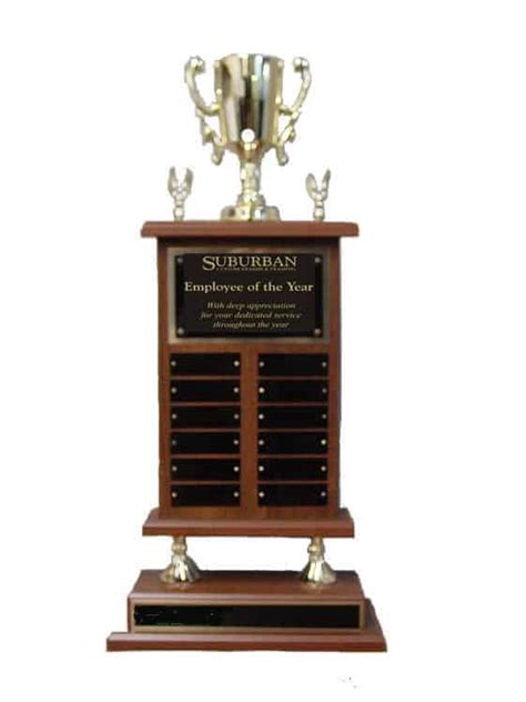 12 Plate Perpetual Trophy Suburban Custom Awards