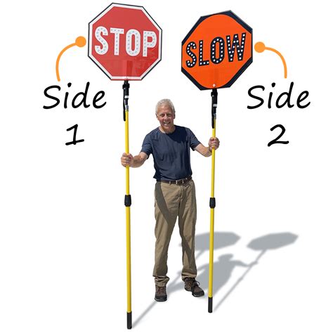 Stop Slow Signs Hand Held Hand Held Stop Sign Paddles