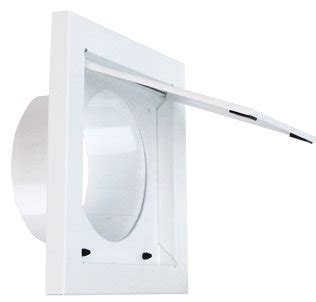Most dryer vents are passing through a wall cavity to exhaust outdoors. Metal Dryer Wall Vent White DWV4W