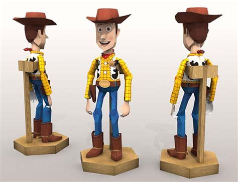 Make Toy Story Woody Paper Craft By Yourself Gadgetsin