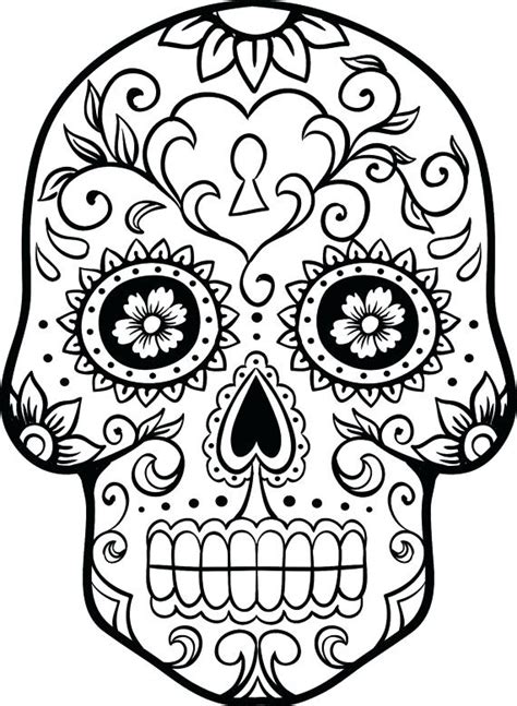 Maybe you would like to learn more about one of these? Skeleton Head Coloring Pages at GetColorings.com | Free ...
