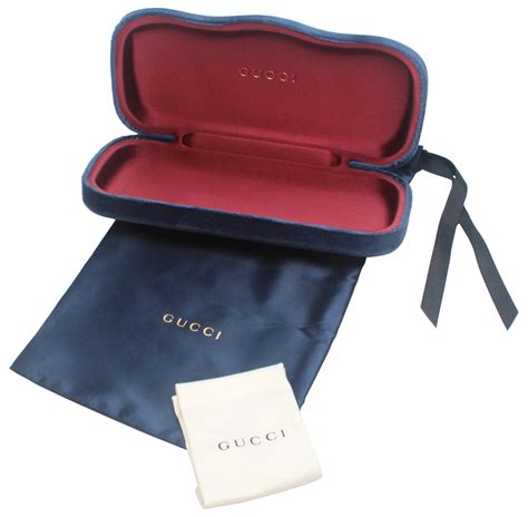 Gucci Authentic Designer Hard Velvet Clamshell Eyeglasssunglass Case