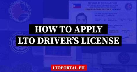 How To Get Lto Drivers License In The Philippines Lto Portal Ph