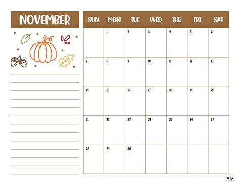 November 2021 Calendars 15 Free Printables Printabulls