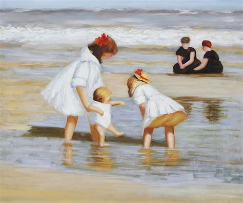 Potthast Children Playing At The Seashore Edward Henry Potthast
