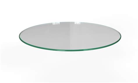 Milan Rd363610pec 36 X 36 Round Tempered Glass Table Top With Pencil