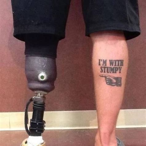 Amputee Leg Tattoo