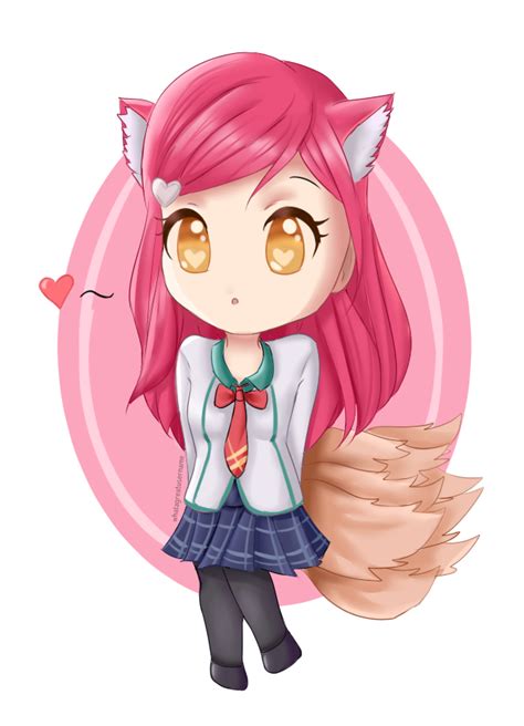 Academy Ahri Chibi By Kiruumu On Deviantart