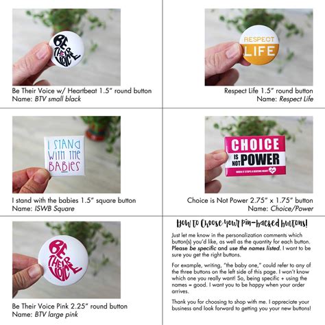 Pins Choose Your Own Pro Life Activism Pin Backed Buttons Etsy