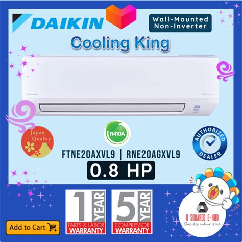 Daikin Wall Mounted Type Cooling King Premium Non Inverter Aircon 0 8HP