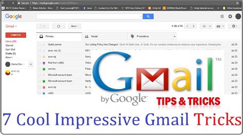 7 Cool Gmail Tips And Tricks Most Of Us Dont Know 2017 Youtube
