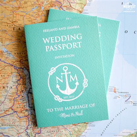 Free Printable Passport Wedding Invitation