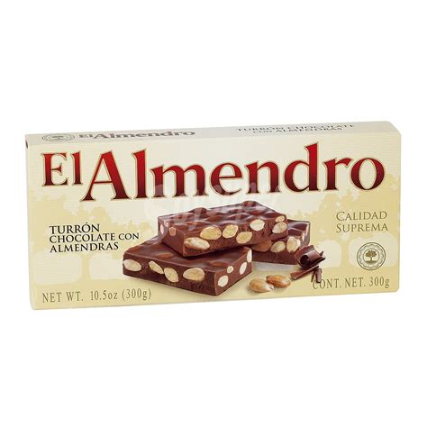 El Almendro Turrón con chocolate y almendras Estuche 250 gr