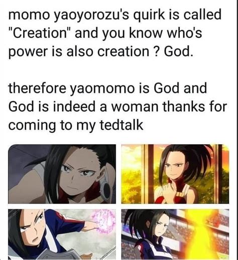 Momo Yaoyorozus Quirk Is Called Creation And You Know Whos Power Is