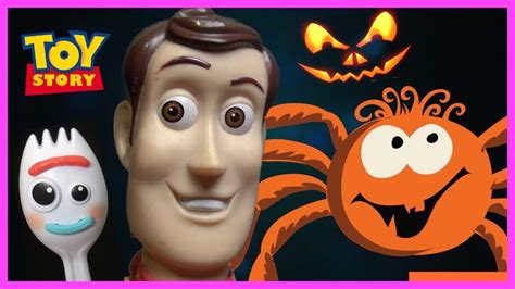 Toy Story Halloween House Woody Buzz Lightyear Forky Spider Ghosts