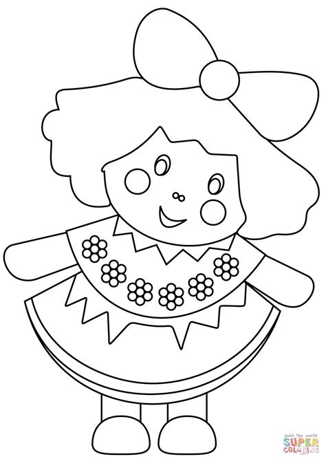 Printable Doll Coloring Pages