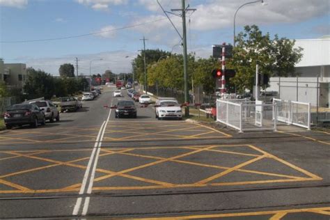 First Level Crossing On The Railway North Of Brisbane Northgate Road