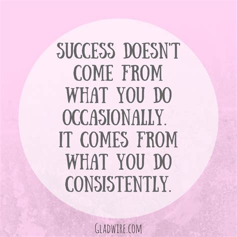 A Quote About Success On Pink And White Background With The Words
