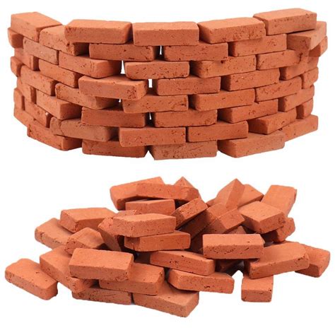 Buy Obangong 200 Pcs Miniature Brick Wall Bricks Mini Clay Bricks Model Sand Table Micro