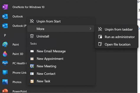 Outlook Does Not Display Icon Pinned To Taskbar Microsoft Community