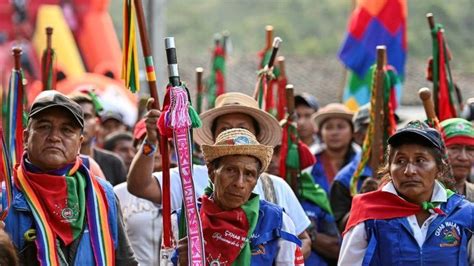 Indigenous Colombians Rally In Bogotá Over Killings Bbc News