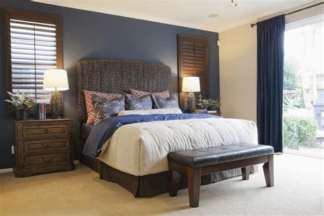 Unique Bedroom Wall Color Ideas Bedroomwall Blue Accent Walls