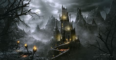 Draculas Castle By Whendell On Deviantart Vampire Castle Dracula
