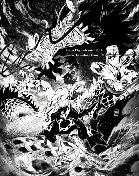 Luffy Samurai Mode Vs Kaido Dragon Form By Marvelmania Good Manga