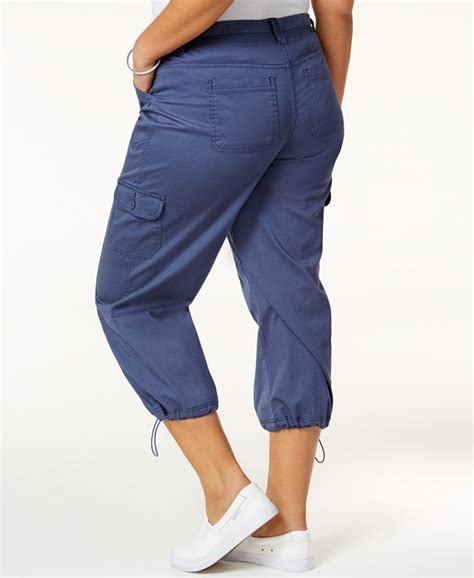 Style And Co Plus Size Capri Cargo Pants Created For Macys Macys