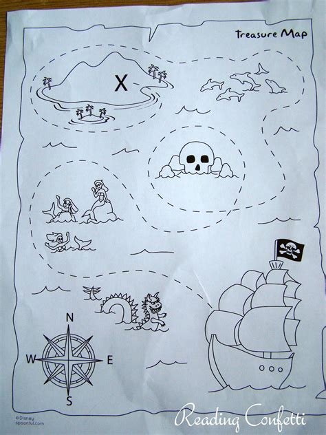 Reading Confetti Preschool Treasure Maps Pirate Preschool Pirate